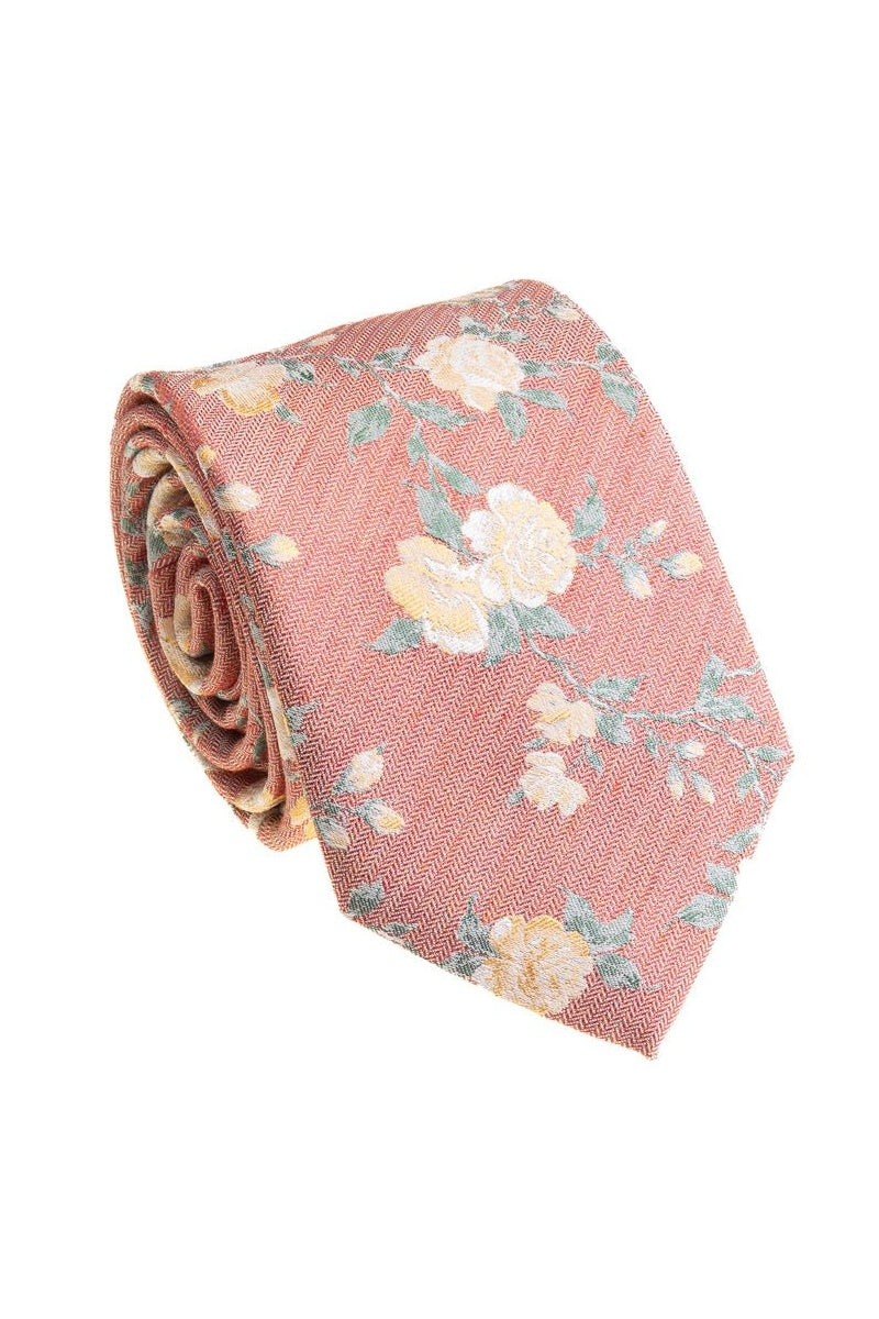 Bocara Orange Necktie (B25-6073B)