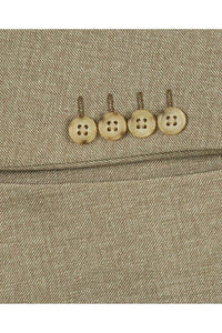 Beige Textured Sports Jacket