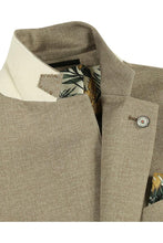 Beige Textured Sports Jacket