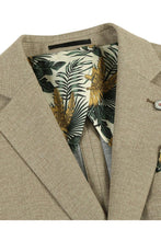 Beige Textured Sports Jacket