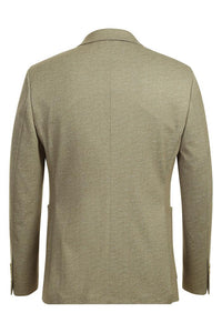 Beige Textured Sports Jacket