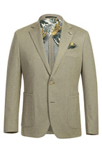 Beige Textured Sports Jacket