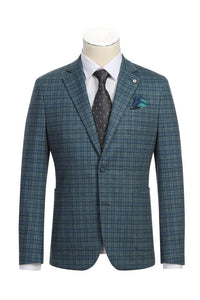 Green Plaid Sports Jacket