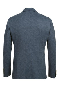 Navy Textured Sports Jacket