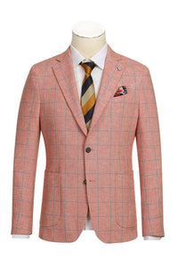 Red Windowpane Sports Jacket
