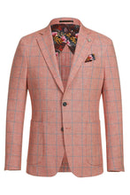 Red Windowpane Sports Jacket