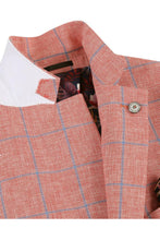 Red Windowpane Sports Jacket