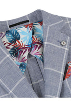 Blue & White Windowpane Sports Jacket