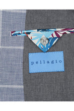 Blue & White Windowpane Sports Jacket