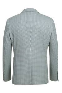 Blue & White Houndstooth Sports Jacket