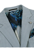 Blue & White Houndstooth Sports Jacket