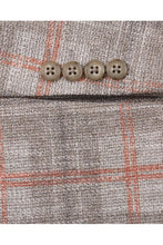 Beige Windowpane Sports Jacket