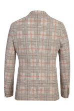 Beige Windowpane Sports Jacket