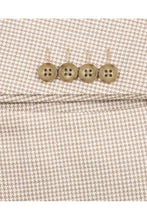 Beige Houndstooth Sports Jacket