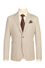 Beige Houndstooth Sports Jacket