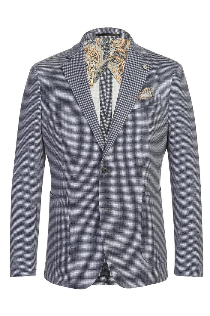Blue Houndstooth Sports Jacket