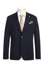 Navy Solid Sports Jacket