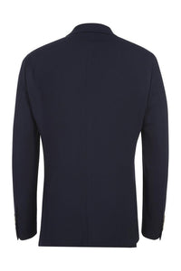 Navy Solid Sports Jacket