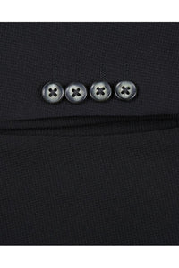 Black Solid Sports Jacket