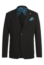 Black Solid Sports Jacket