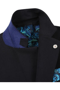 Black Solid Sports Jacket