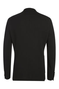 Black Solid Sports Jacket