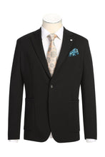 Black Solid Sports Jacket