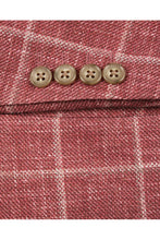 Crimson Windowpane Sports Jacket