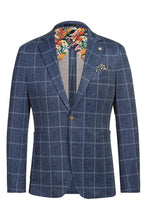 Blue Windowpane Sports Jacket
