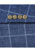 Blue Windowpane Sports Jacket