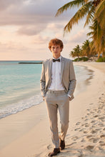 "Rafael" Beige 2-Button Notch Suit (2-Piece Set)