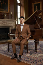 "Rafael" Brown 2-Button Notch Suit (2-Piece Set)