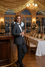 "Rafael" Dark Grey 2-Button Notch Suit (2-Piece Set)