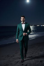 "Rafael" Green 2-Button Notch Suit (2-Piece Set)