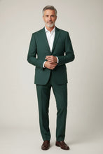 "Rafael" Green 2-Button Notch Suit (2-Piece Set)