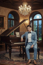 "Rafael" Light Blue 2-Button Notch Suit (2-Piece Set)