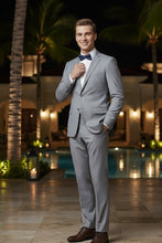 "Rafael" Light Grey 2-Button Notch Suit (2-Piece Set)