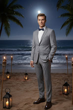 "Rafael" Light Grey 2-Button Notch Suit (2-Piece Set)