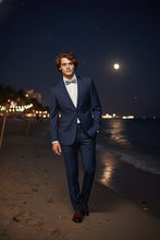 "Rafael" Navy 2-Button Notch Suit (2-Piece Set)