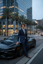 "Rafael" Navy 2-Button Notch Suit (2-Piece Set)