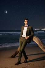 "Rafael" Olive 2-Button Notch Suit (2-Piece Set)