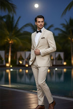 "Rafael" Tan 2-Button Notch Suit (2-Piece Set)