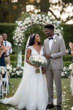 "Rafael" Warm Taupe 2-Button Notch Suit (2-Piece Set)