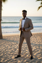 "Rafael" Warm Taupe 2-Button Notch Suit (2-Piece Set)