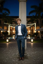 Blue Windowpane 2-Button Notch Suit (2-Piece Set)