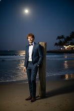 Blue Windowpane 2-Button Notch Suit (2-Piece Set)