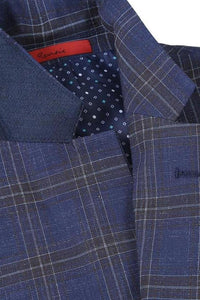 Blue Windowpane Sports Jacket