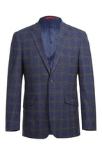 Blue Windowpane Sports Jacket