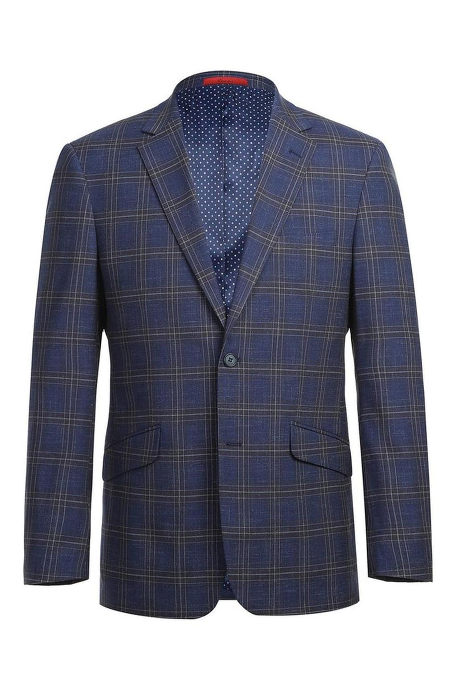 Blue Windowpane Sports Jacket