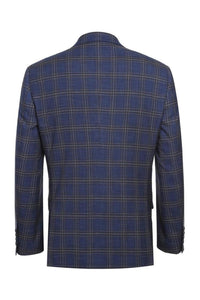 Blue Windowpane Sports Jacket